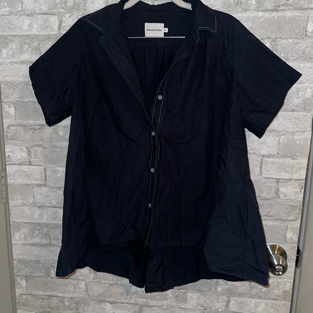 Fabiana Pigna Nancy Top with contrast sz S #H3